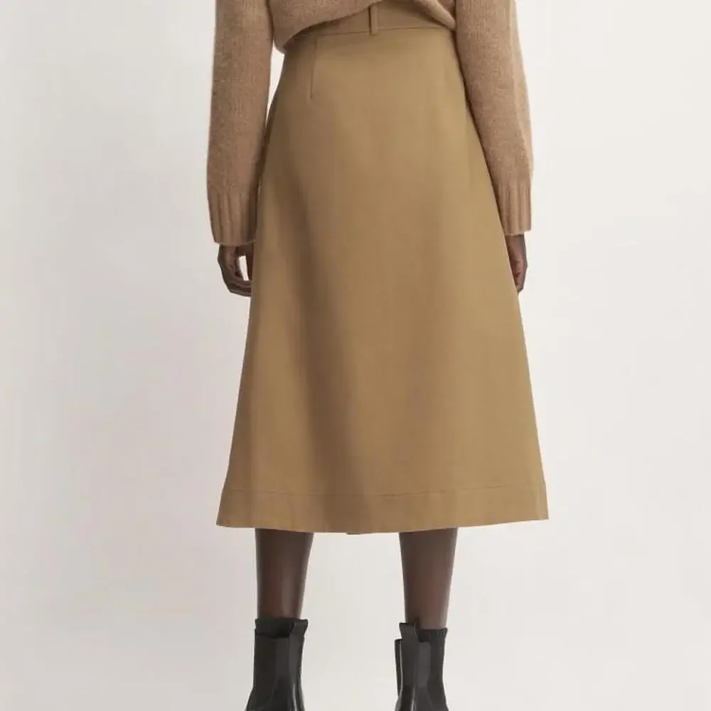 Everlane / structured A-line cotton skirt - Picture 5 of 7